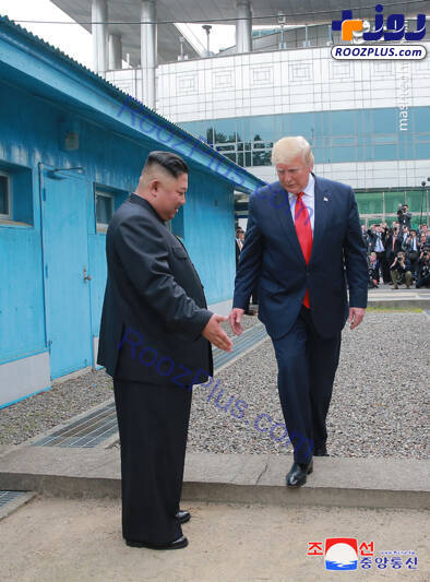 گزارش تصویری رسانه‌های کره شمالی از دیدار ترامپ و اون +عکس