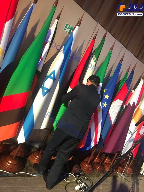 ماجرای جابجایی پرچم ایران و اسراییل در اجلاس مسکو +عکس