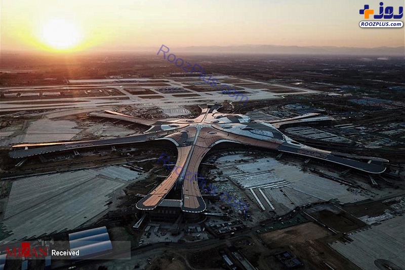 پایان ساخت بزرگترین فرودگاه جهان در پکن + تصاویر