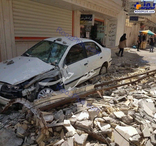 خسارات اولیه زلزله در مسجد سلیمان +عکس