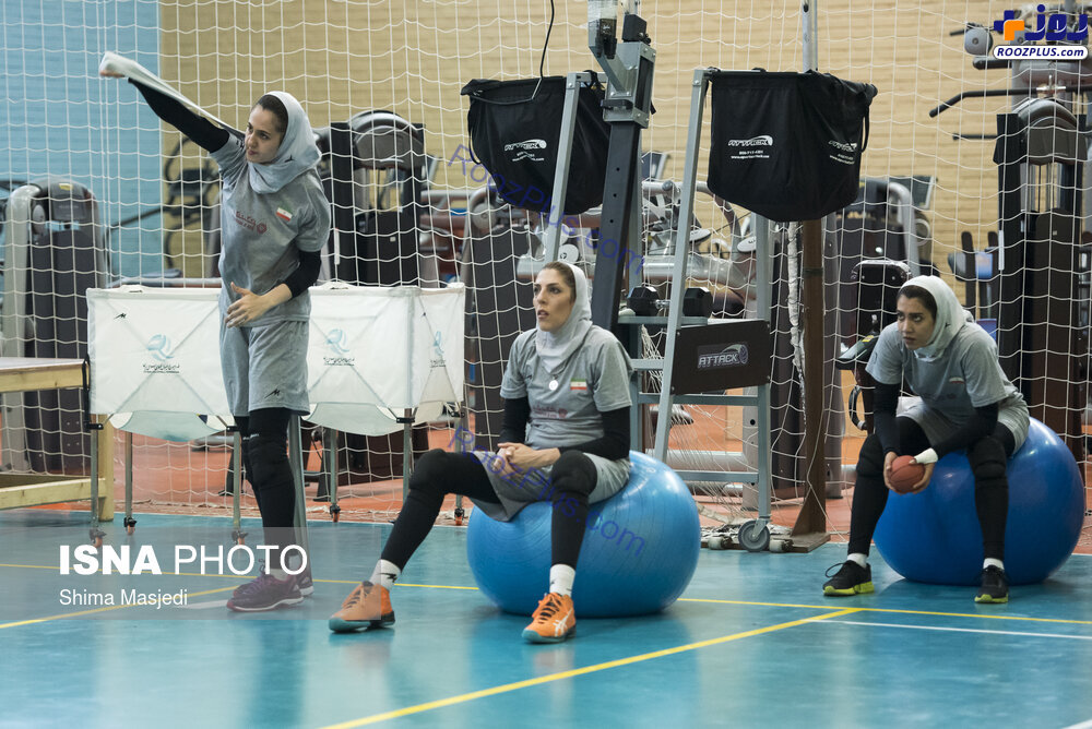 تمرین تیم ملی والیبال بانوان +عکس