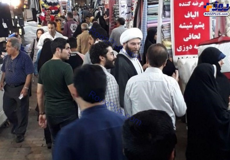 رئیس سازمان تبلیغات در بازار تهران +عکس