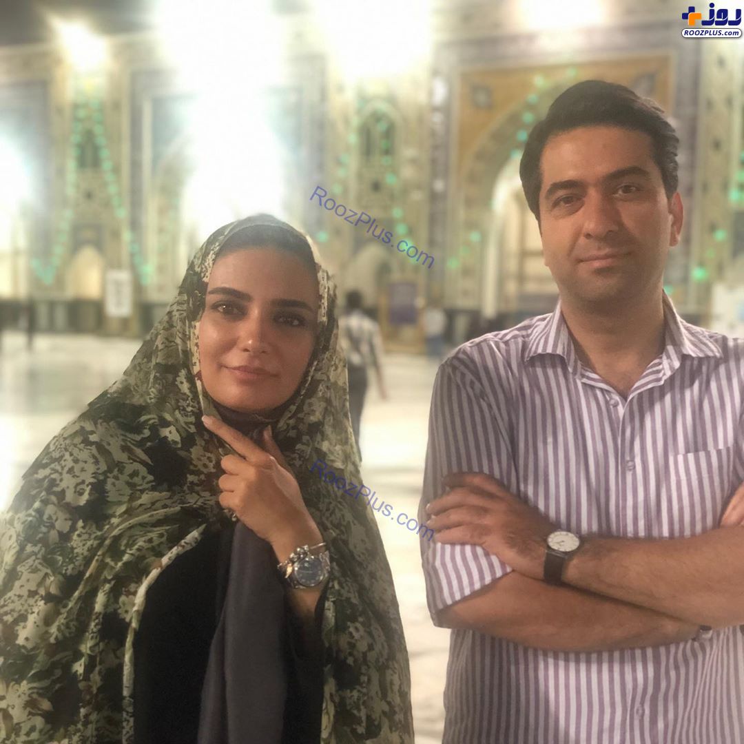 لیندا کیانی و محمد معتمدی در حرم امام رضا +عکس
