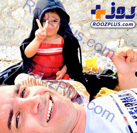 ژست یهویی محسن یگانه و دخترش +عکس