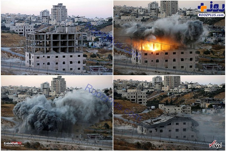 انفجار خانه یک فلسطینی توسط اسرائیل +عکس