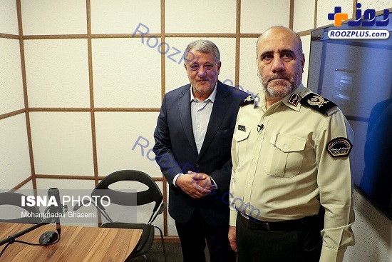 محسن هاشمی در استودیوی پلیس/عکس
