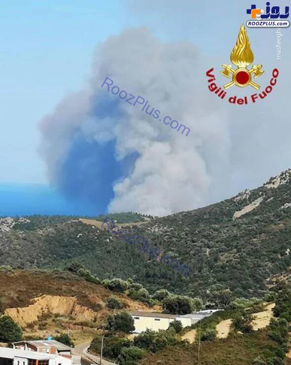 آتش سوزی گسترده در سواحل مدیترانه/تصاویر