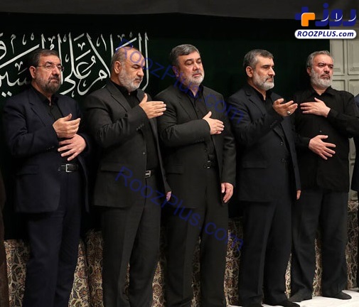 عزاداری سردار‌ها در بیت رهبری +عکس