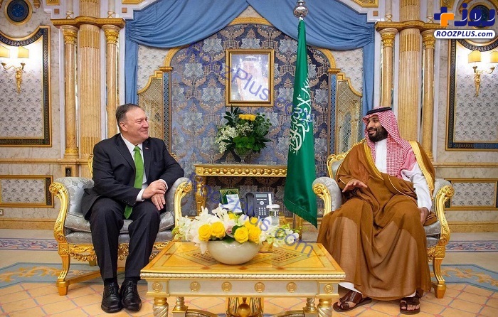 دیدار ولیعهد عربستان سعودی با وزیر خارجه‌ آمریکا در جده +عکس
