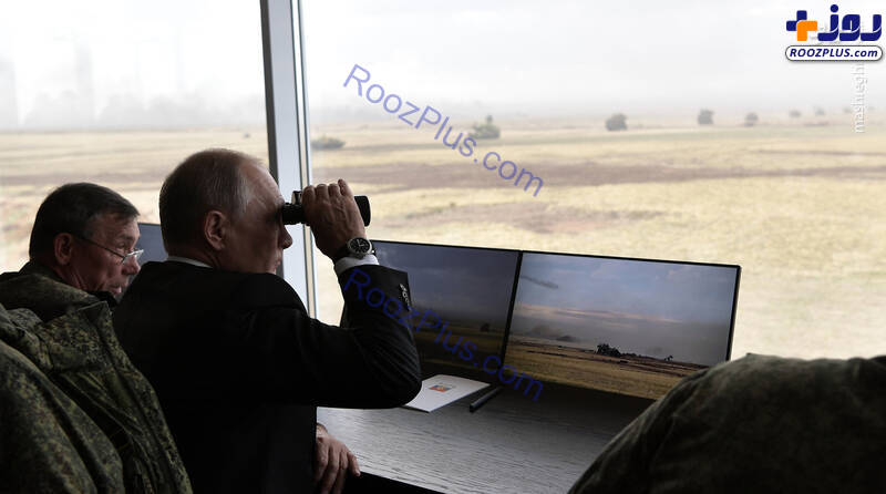 عکس/ حضور پوتین در رزمایش «مرکز- 2019»