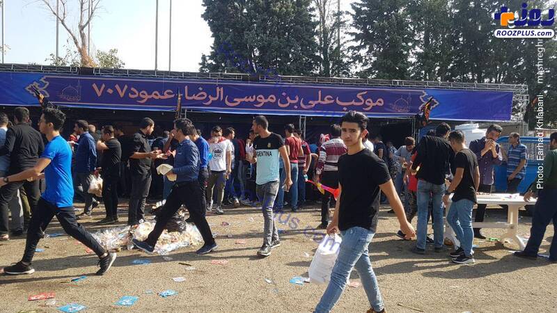 عکس/ برپایی موکب حسینی در ورزشگاه آزادی
