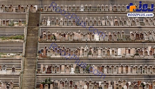 تصاویری جالب از یک قبرستان عمودی در هنگ کنگ