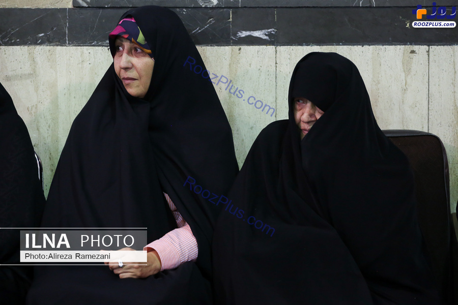 همسر و دختر مرحوم هاشمی در حسینیه جماران +عکس