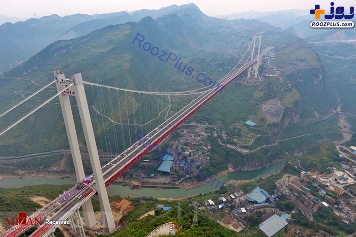 عکس/پایان ساخت پل ارتش سرخ در چین