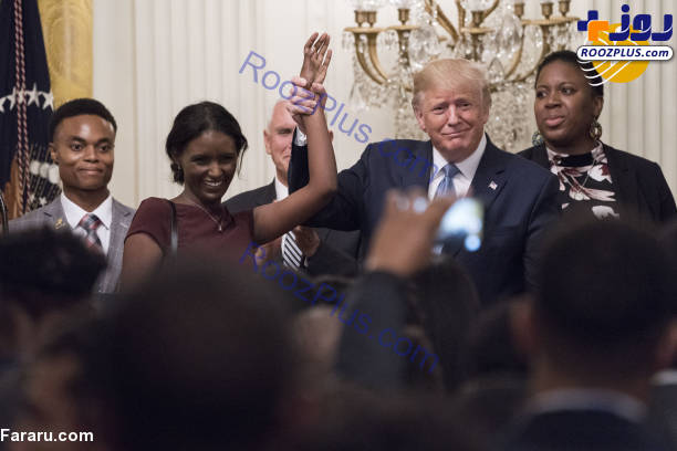 تصاویری از ترامپ میزبان سیاه‌پوستان