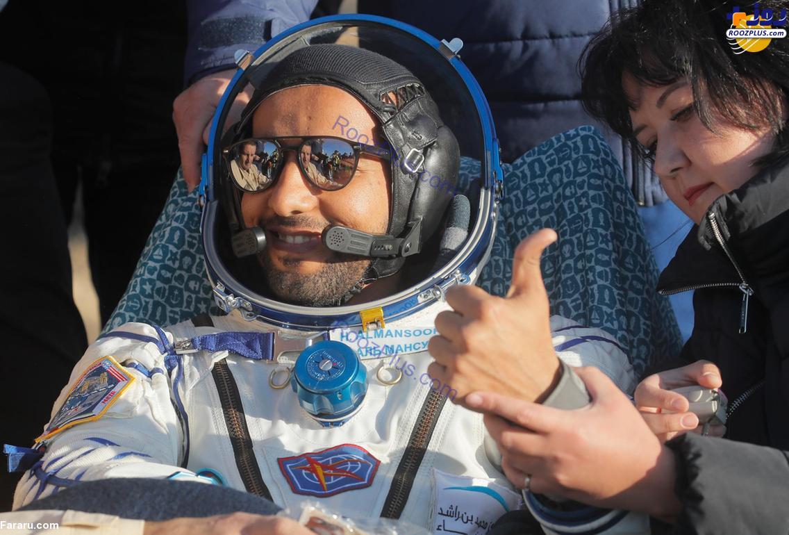 بازگشت اولین شهروند اماراتی که به فضا رفته بود +عکس