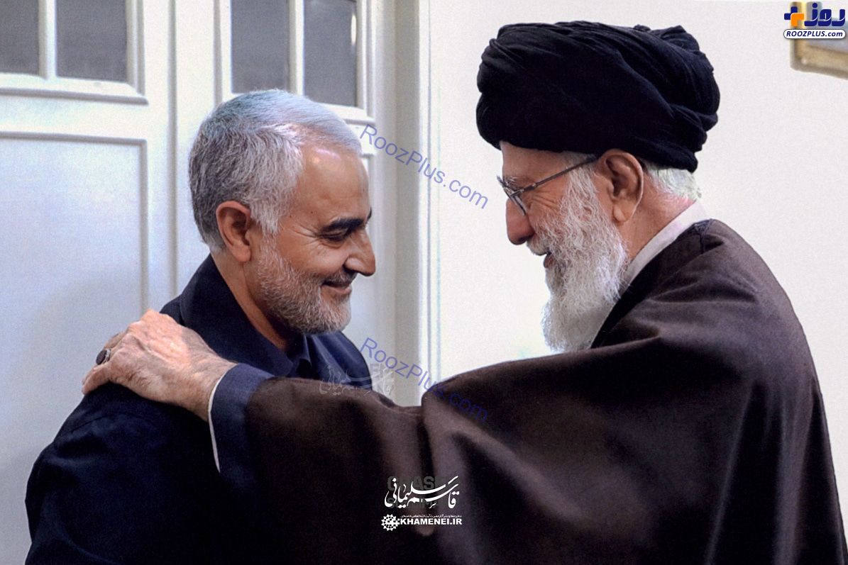 تصویری جدید از سردار سلیمانی در کنار رهبر انقلاب