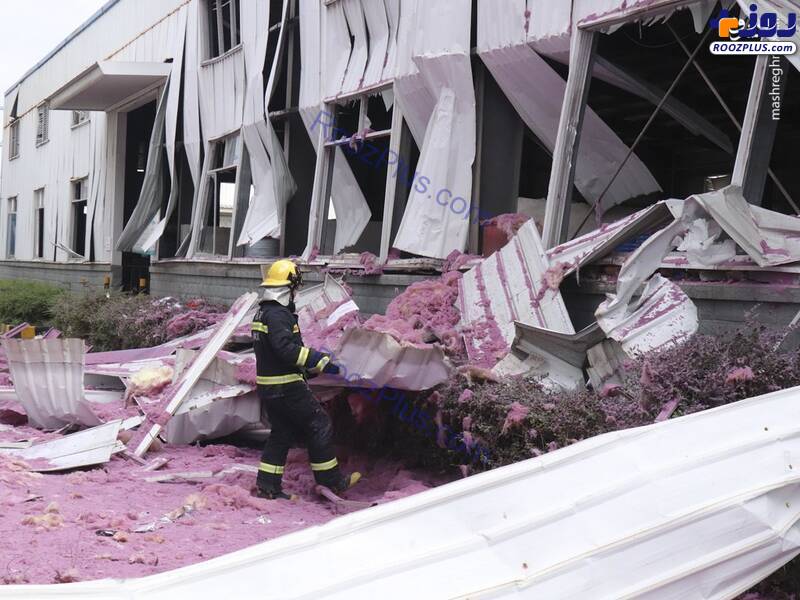 انفجار مرگبار در کارخانه مواد شیمیایی چین +عکس