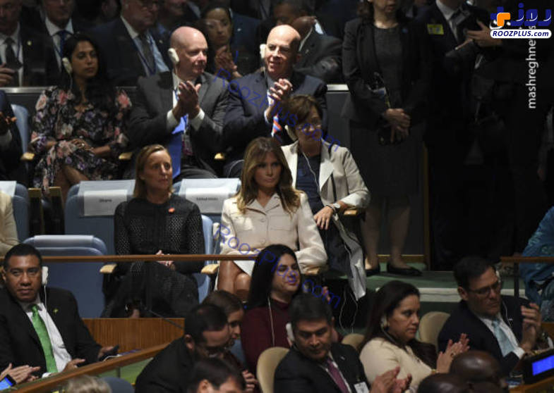 ترامپ و ملانیا در سازمان ملل+عکس