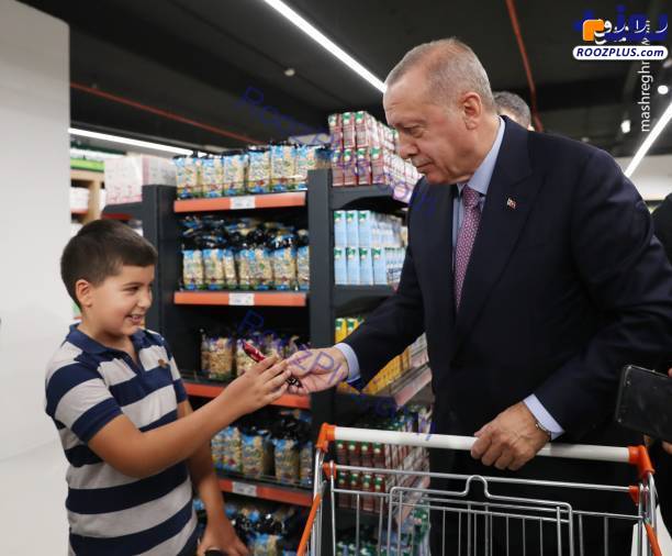 خرید کردن اردوغان در استانبول/تصاویر