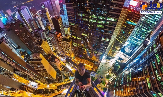 عکاسی دلهره‌آور از آسمان‌خراش‌‌های هنگ کنگ