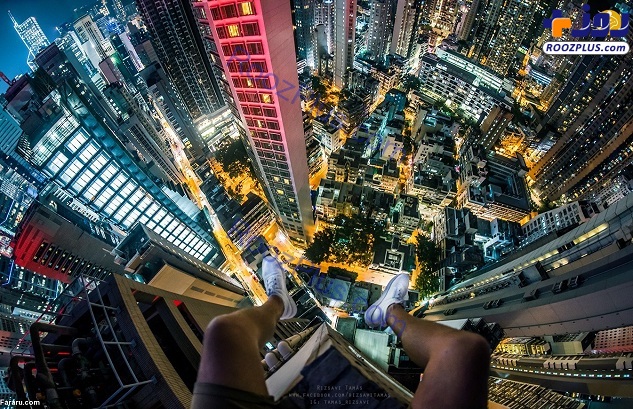 عکاسی دلهره‌آور از آسمان‌خراش‌‌های هنگ کنگ