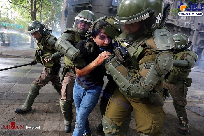 ادامه اعتراضات مردمی شیلی +عکس