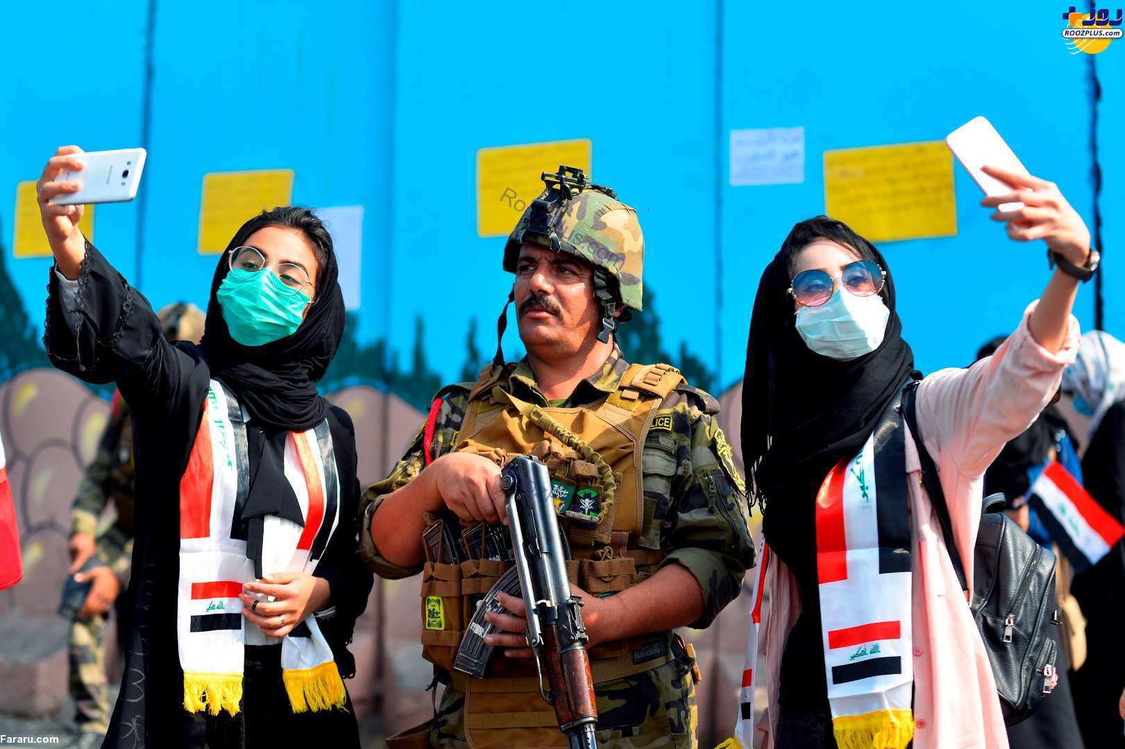 عکس/ زنان و دختران عراقی در اعتراضات