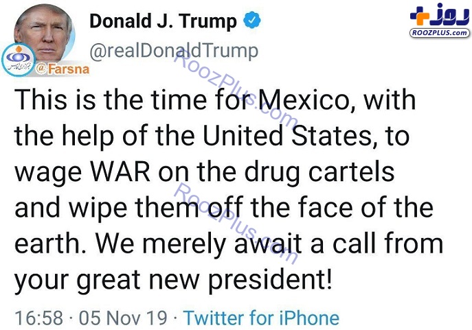 پیشنهاد ترامپ برای اعزام ارتش آمریکا به مکزیک