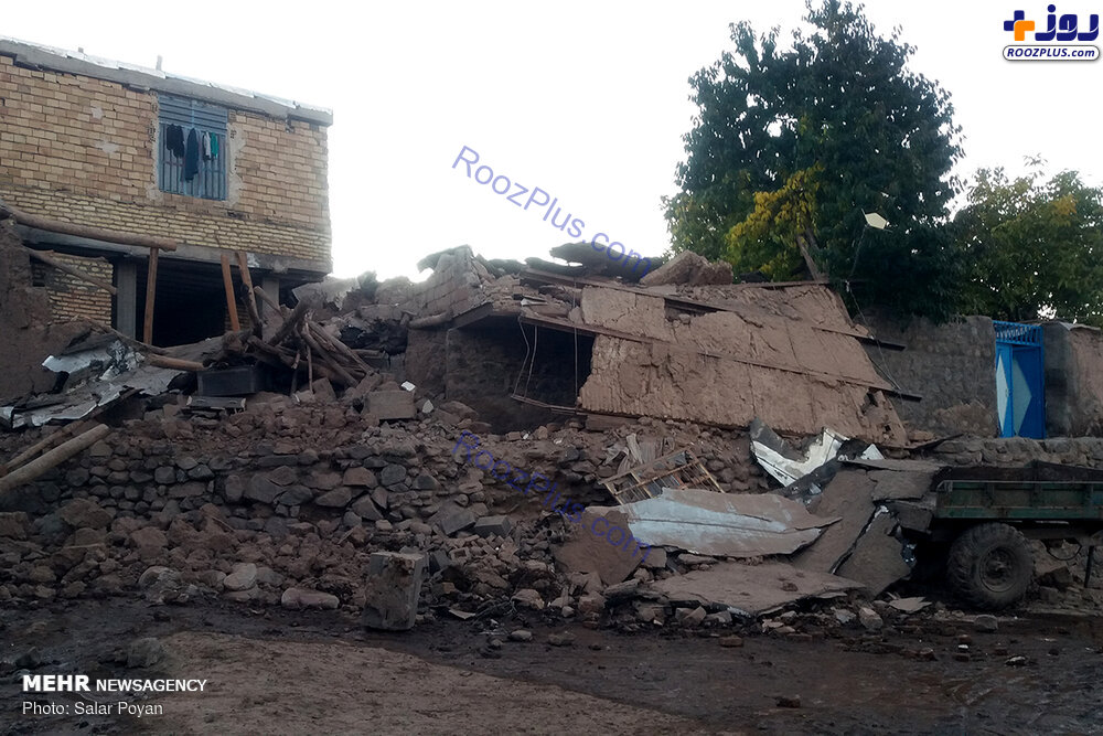 عکس/ خسارات زلزله در روستاهای ورزقان و ورنکش