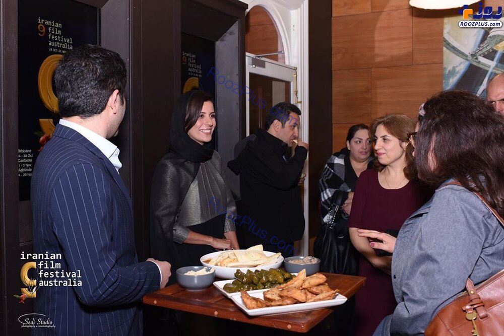 سارا بهرامی در مهمانی شام جشنواره فیلم‌های پارسی در استرالیا +عکس