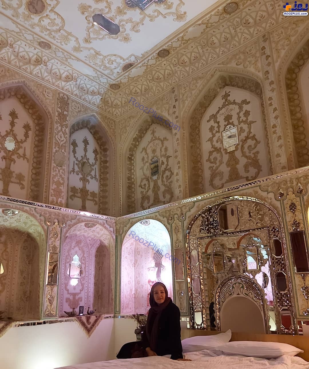 عکس/رزیتا غفاری در خانه لاکچری و هنری در اصفهان