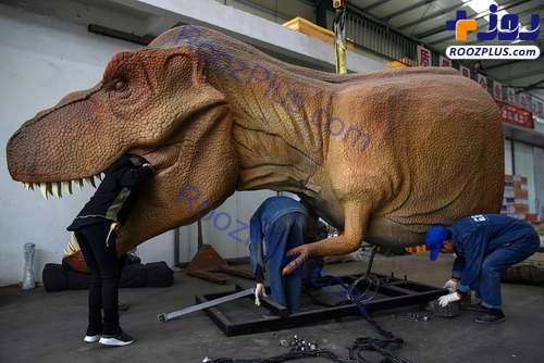 عکس/کارگاه ساخت ماکت دایناسور در چین