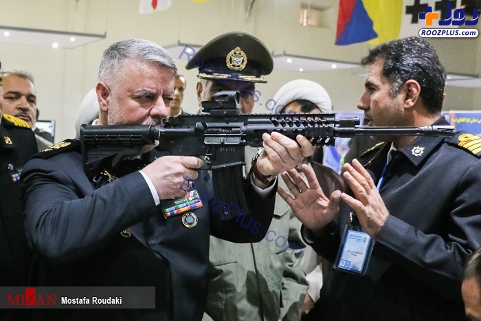 عکس/ هدف گیری آقای فرمانده با جدیدترین اسلحه ساخت ایران