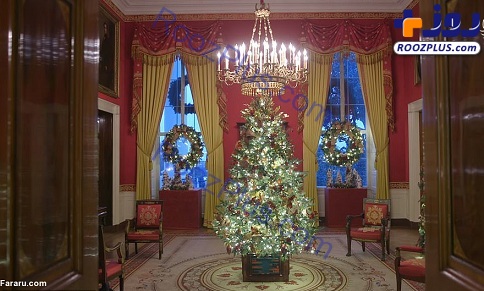 رونمایی ملانیا ترامپ از تزئینات کریسمس کاخ سفید/تصاویر