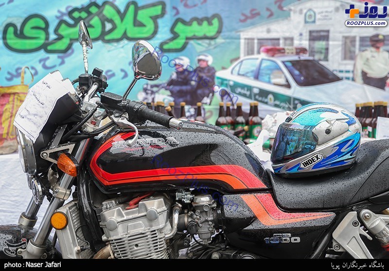 توقیف موتور‌سیکلت های میلیاردی در تهران +عکس