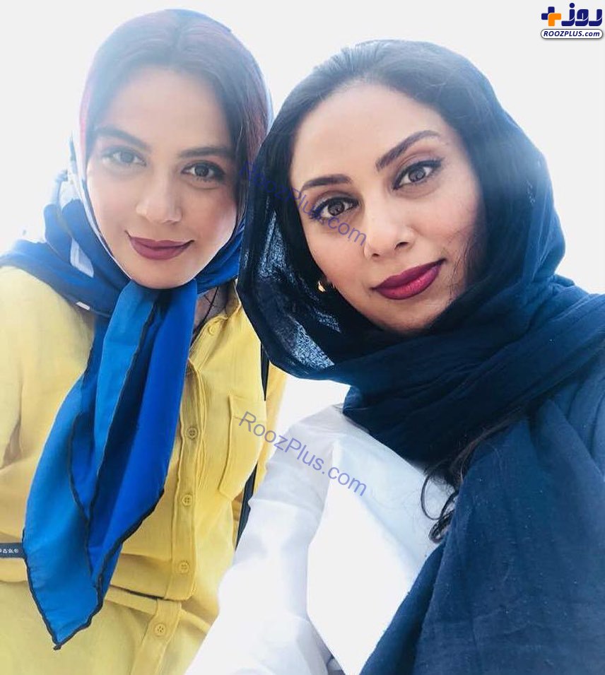 خواهران فرجاد با روسری های رنگ سال 2020 +عکس