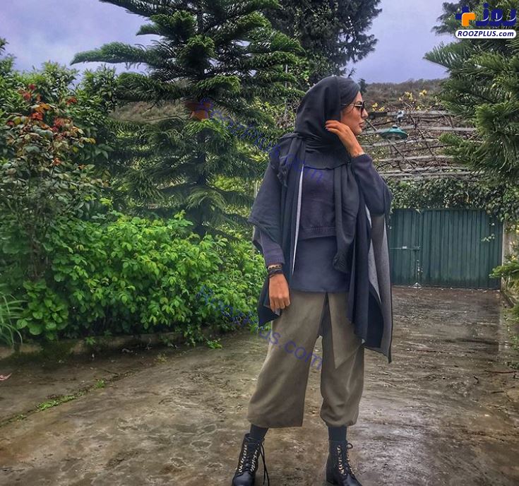 هلیا امامی در هوای بارانی +عکس