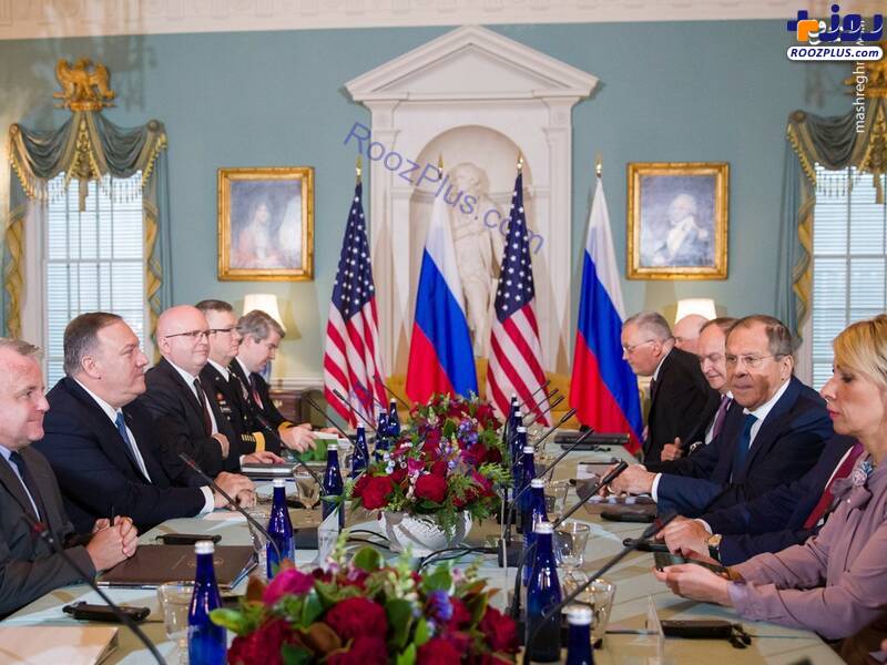 لاوروف در اتاق کار ترامپ/عکس