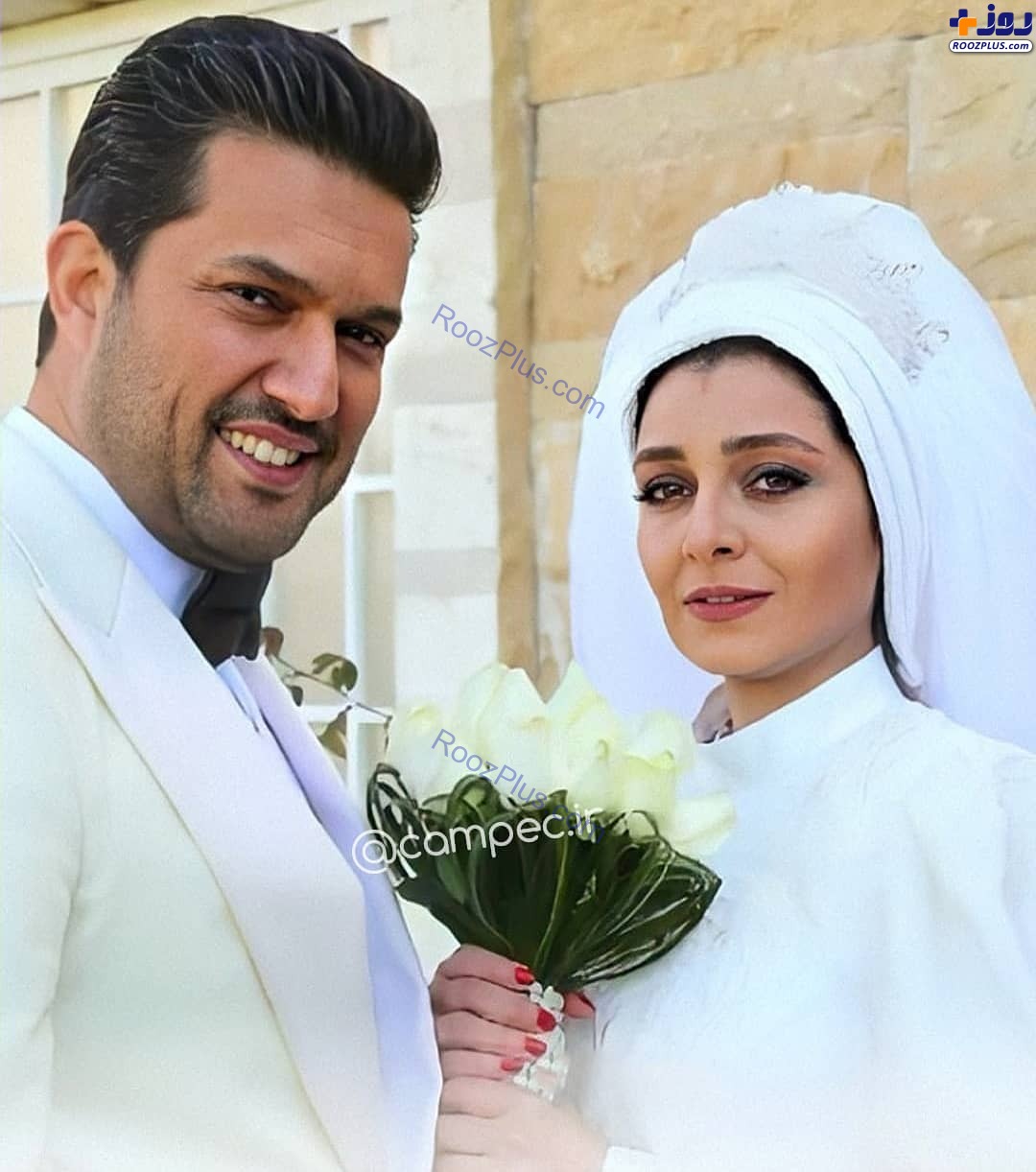 عکس/عروس و داماد طورِ ساره بیات و حامد بهداد در سریال دل