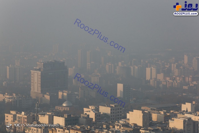 محو شدن برج میلاد در هوای آلوده تهران +عکس