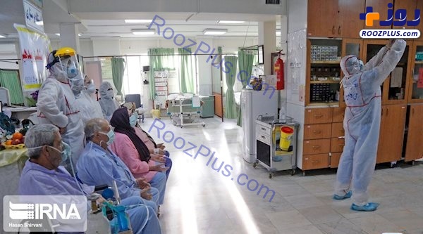 خوشحالی پرستاران در کنار بیماران کرونایی در لحظه سال تحویل + عکس