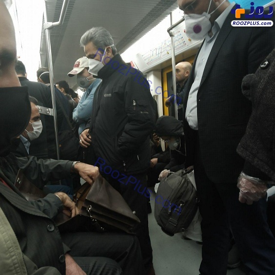 فاصله گذاری اجتماعی در مترو و بی آرتی تهران/عکس
