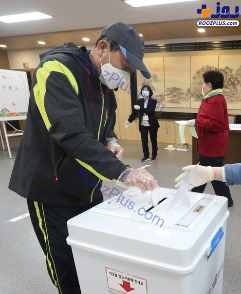برگزاری انتخابات در کره جنوبی با تدابیر ضدکرونایی +تصاویر