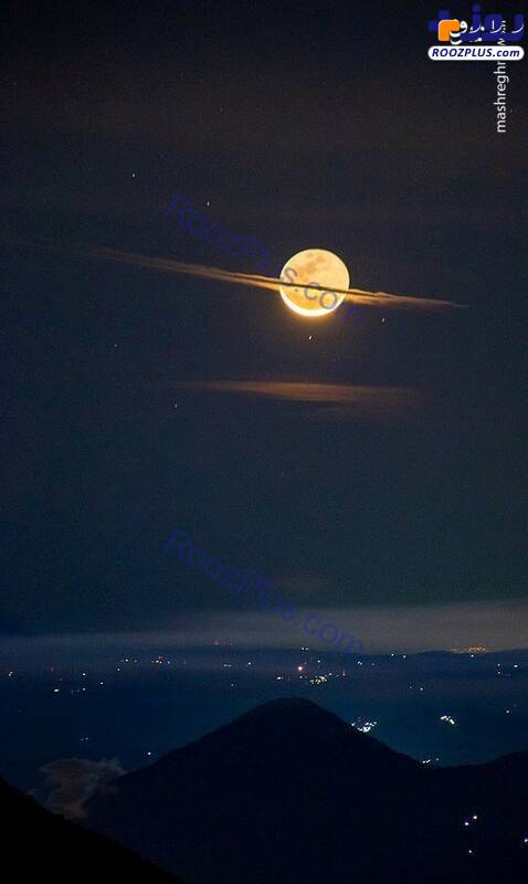 تصویری شگفت انگیز از کره ماه