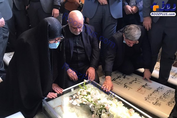 حضور سفیر ایران بر سر مزار شهید «ابو مهدی المهندس» در عراق + تصاویر