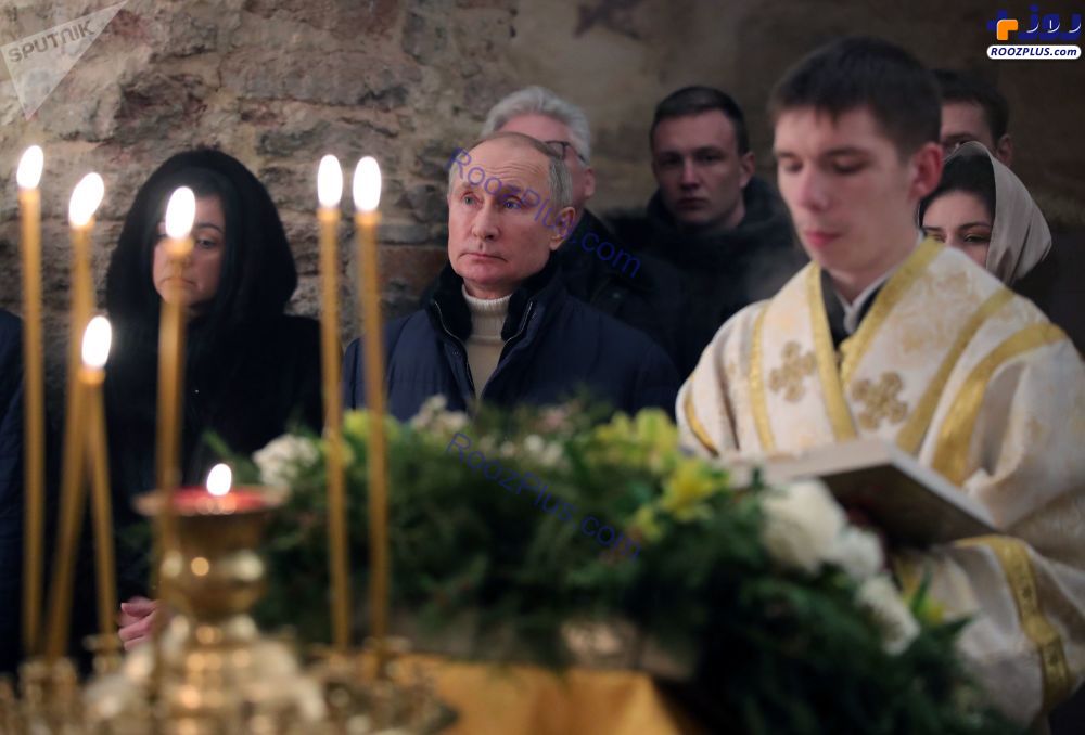 ولادیمیر پوتین در مراسم جشن کریسمس +عکس