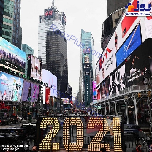 عکس/ استقبال از سال 2021 در میدان تایمز نیویورک