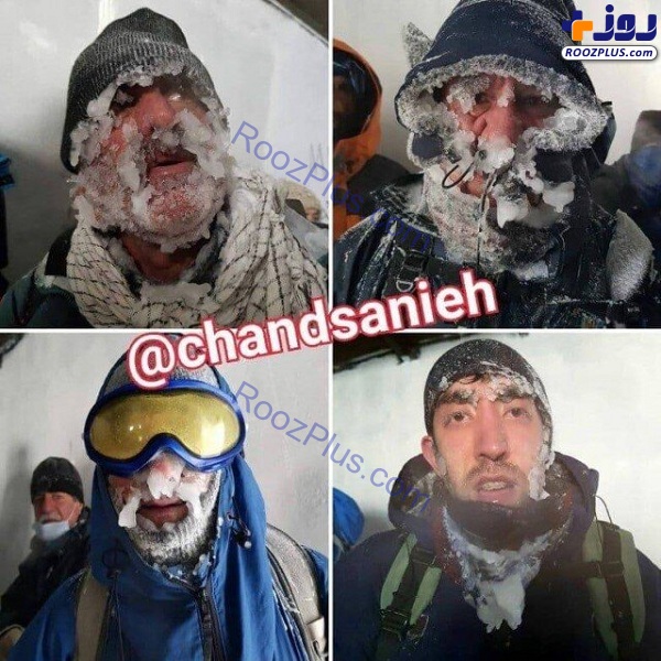 تصاویر کوهنوردانی که در ارتفاعات «دارآباد» از مرگ حتمی نجات یافتند!