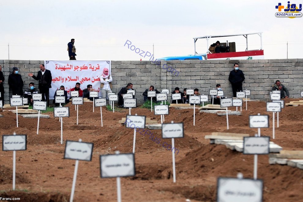 عکس/ تشییع جنازه ۱۰۴ ایزدی کشته شده به دست داعش